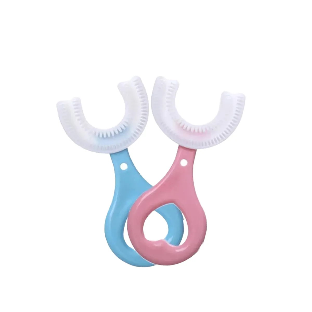 U-Shaped Toothbrush Kids Toddler Cleaning Design Brush For Age 2-6 image 1