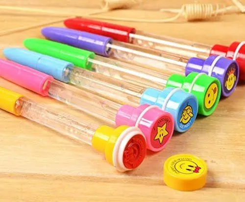 4-in-1 Multifunction Stamp Bubble Ball Pen For Kids Kids' Party Favor and Birthday Gift image 2