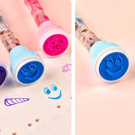 4-in-1 Multifunction Stamp Bubble Ball Pen For Kids Kids' Party Favor and Birthday Gift image 4