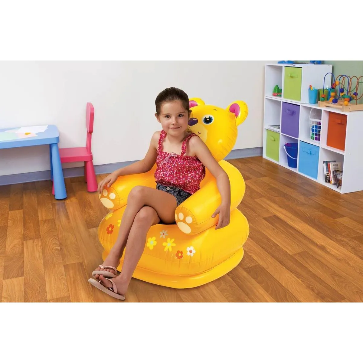 INTEX 68556 - Plastic Inflatable Happy Animal Chair Assortment Children Air Sofa image 1