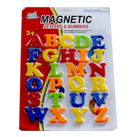 Magnetic English Capital Alphabets - 26 Pieces - Multicolour