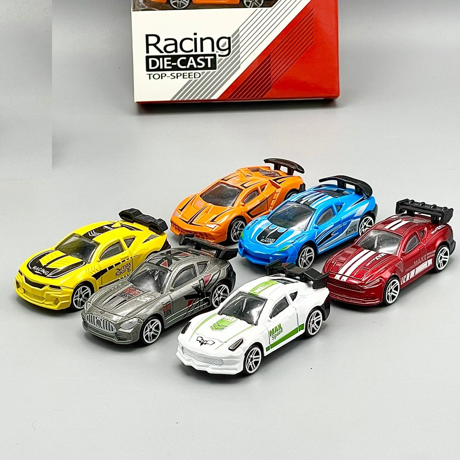 Top Speed Racing Die Cast Metallic Body Super Racing Cars - Pack Of 6 image 3