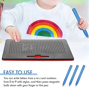 Magnet Learning Board Drawing Magnetic Slate Magic Slate With Replacement Stylus Pen for Free Play Magnet Pad Magnetic Drawing Board image 6