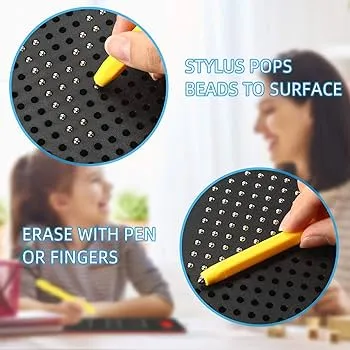 Magnet Learning Board Drawing Magnetic Slate Magic Slate With Replacement Stylus Pen for Free Play Magnet Pad Magnetic Drawing Board image 3