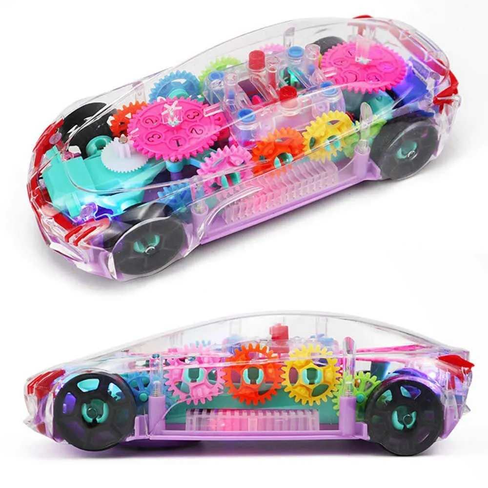 Concept Musical and 3D Lights Kids Transparent Car , Toy for 2 to 5 Year Kids Baby Toy, Multicolor image 7