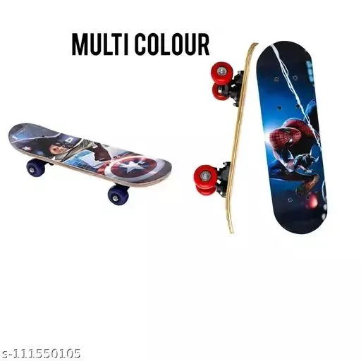 Cartoon Wood Skateboard Skating Board Lightweight Board Cool Skate Board for Beginner/Kids/Teens/Adult and Return Gift Item image 4