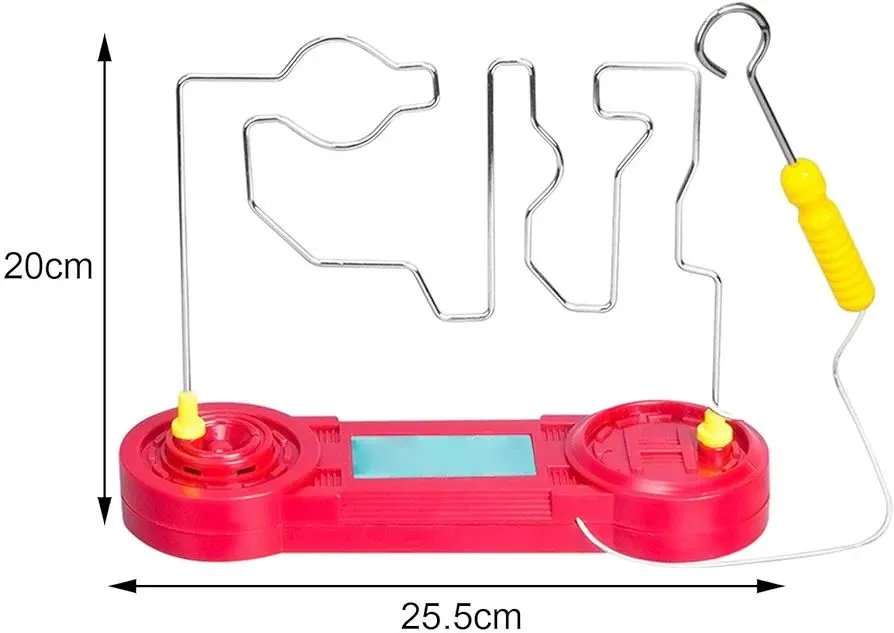 Electric Bump Maze Game Stable Touch Puzzle Game Sturdy Collision Supplies Universal Buzz Wire Game Electric Shock Toy for Christmas Kids Birthday image 2