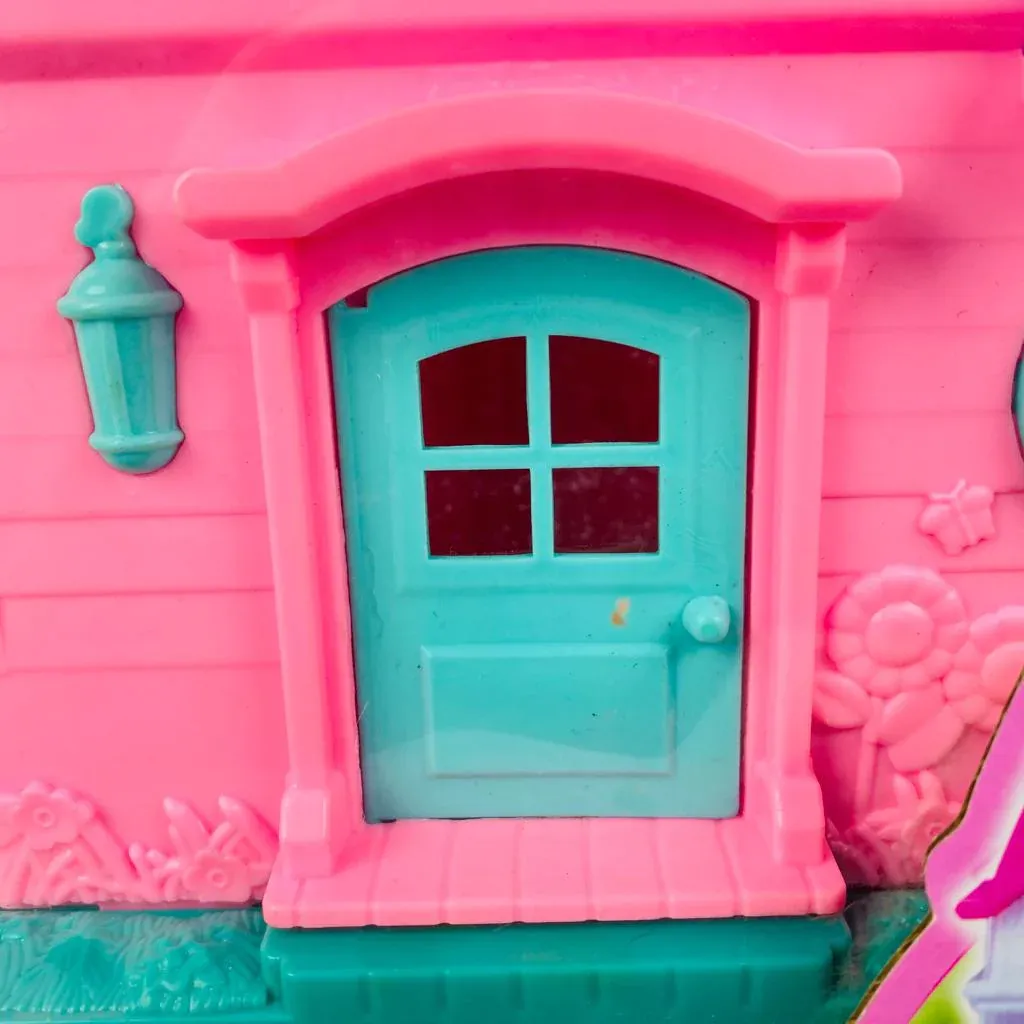 Doll House - Happy Family Villa Set For Girls - Lovely Pink Doll House For Girls - Pink Color Dollhouse Furniture Set image 4