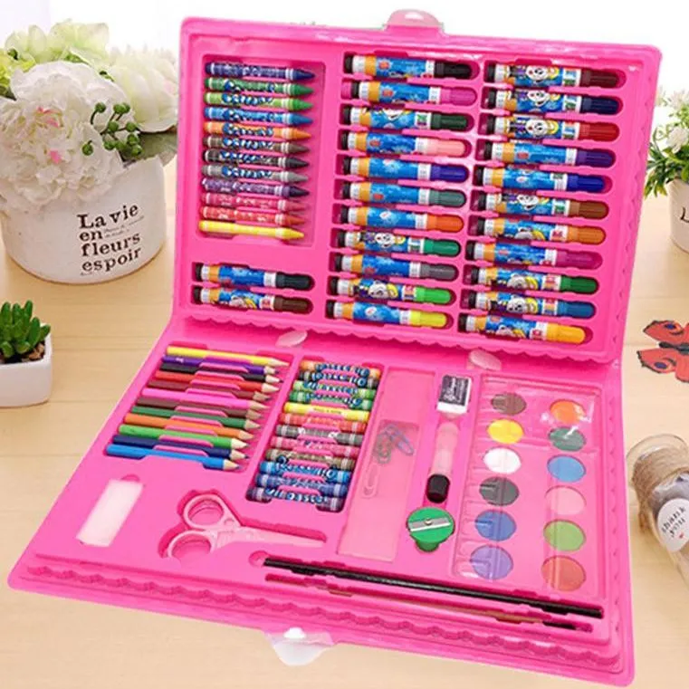 86 Pcs Multi Coloring Set Color Kit / Set with Button Box Best Quality For kids image 2