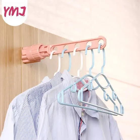Window Frames Clothes Horse, Clothes Fan for Wall Interior Window Door 5 Hole Clip Hanger Holes Hanging Rack for Inside, Outside, Travel, Hotel Dignified image 7