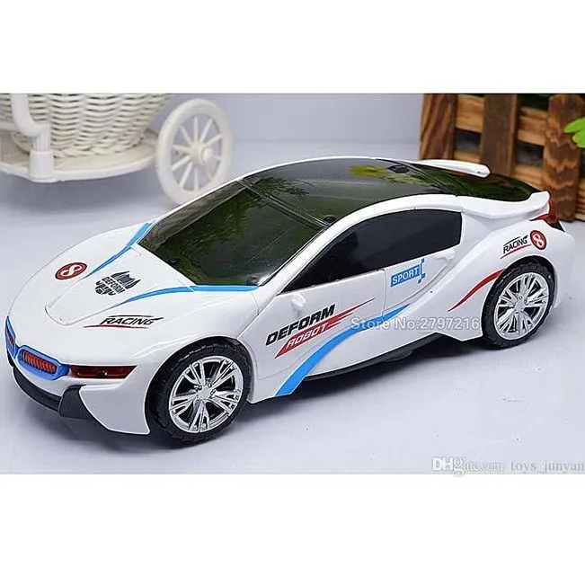 Transforming Robot Car Toy with 3D Lights and Bump & Go Action image 2