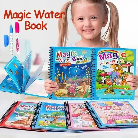 Water Colouring Book Water Colouring Book Water Magic Book Water Colouring Books Water Magic Colouring Water Pictures Children Painting and Colouring Book Water Pen Travel Activities image 6