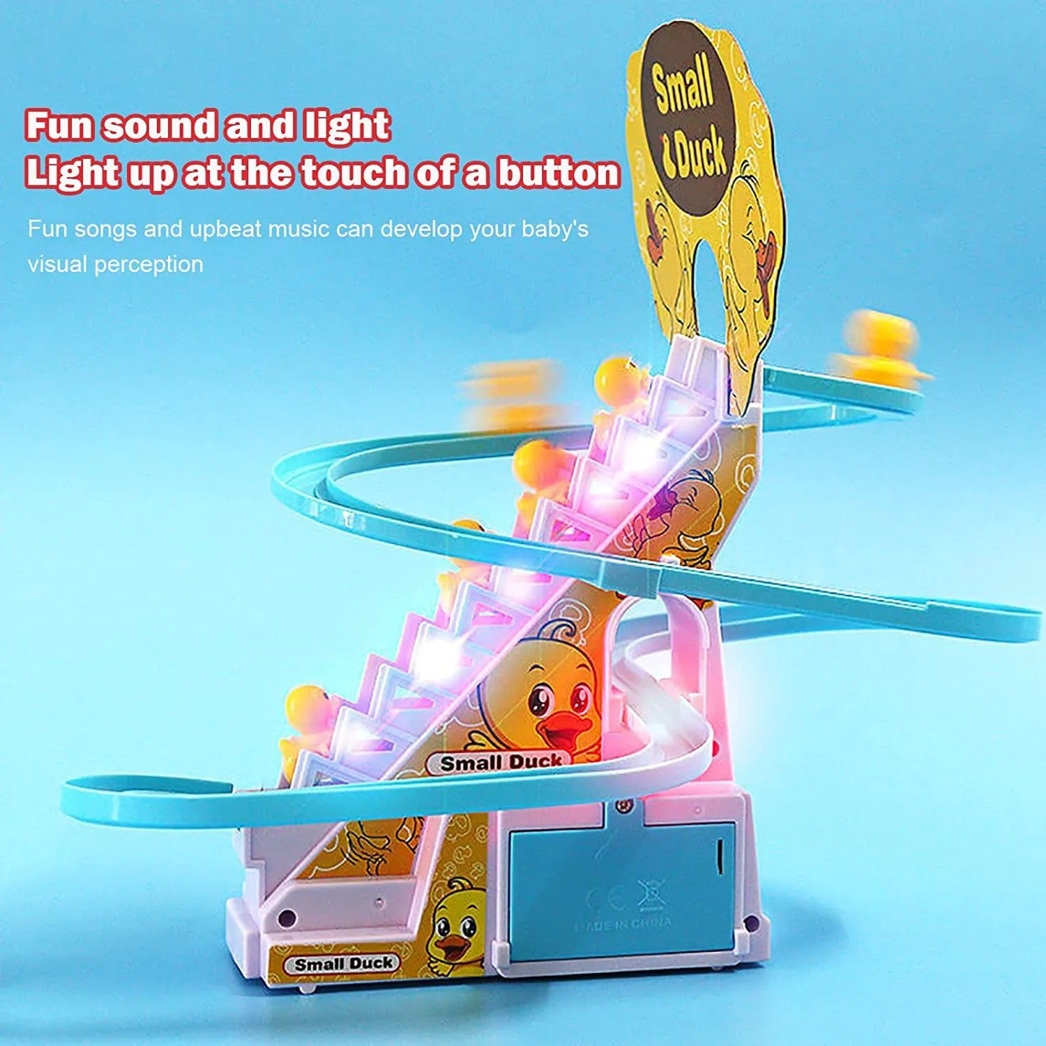 Duck Race Track Set With LED Flashing Lights & Music image 2