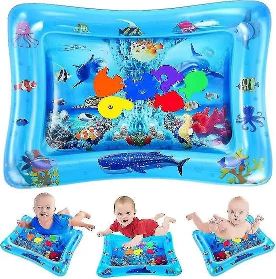 Inflatable Tummy Time Mat Premium Baby Water Play Mat for Infants and Toddlers for 3 to 24 Months Strengthen Your Baby's Muscles image 4
