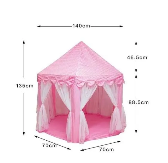 Princess Castle Tent For Girls Fairy Play Tents for Kids Hexagon Playhouse Toys For Children Or Toddlers Indoor Or Outdoor Games image 6