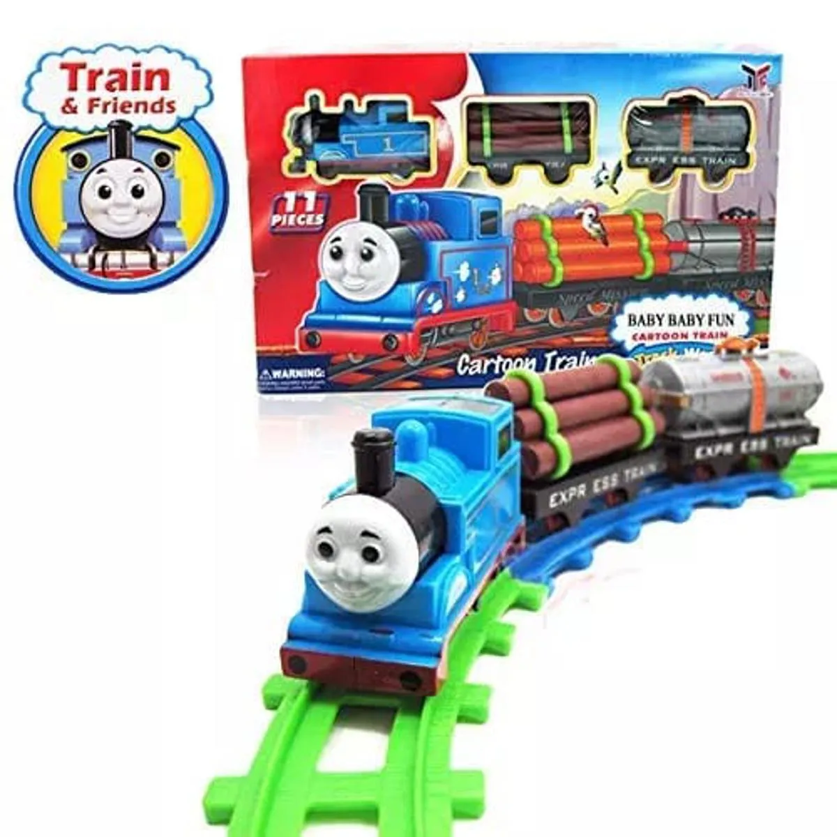 Thomas Cartoon Train Set 11 Pieces