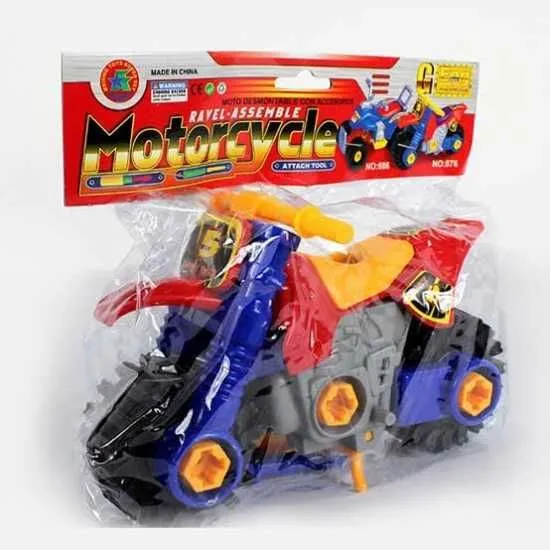 DIY Disassembly Assembly Motorcycle Motorbike Nuts Model Education Kids Toy,Perfect Child Intellectual Toy Gift Set image 2