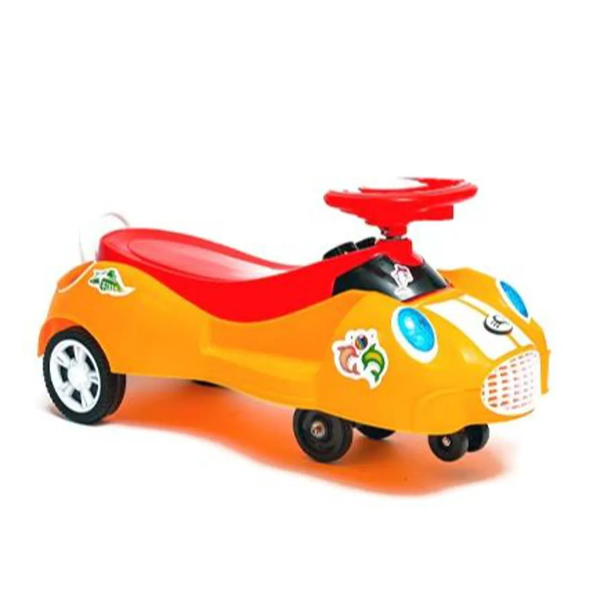 Kids Dolphin Ride Push Car, Baby Swing Car/Twister Fun Play For Toddlers Comes With Flashing Light & Melody Music, Ride On Car with 4 Wheels For Outdoor Or Indoor Ride, Best Gift For Baby Boy Or Girl