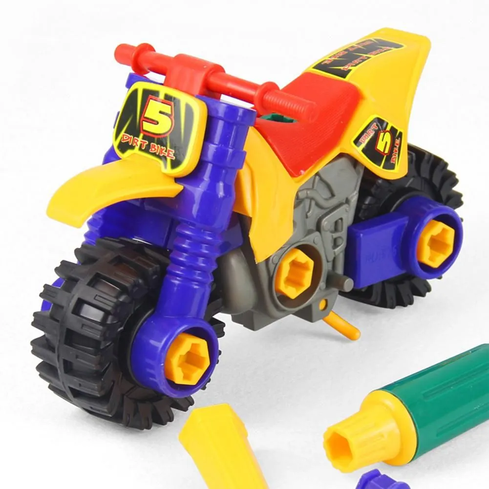 DIY Disassembly Assembly Motorcycle Motorbike Nuts Model Education Kids Toy,Perfect Child Intellectual Toy Gift Set image 7