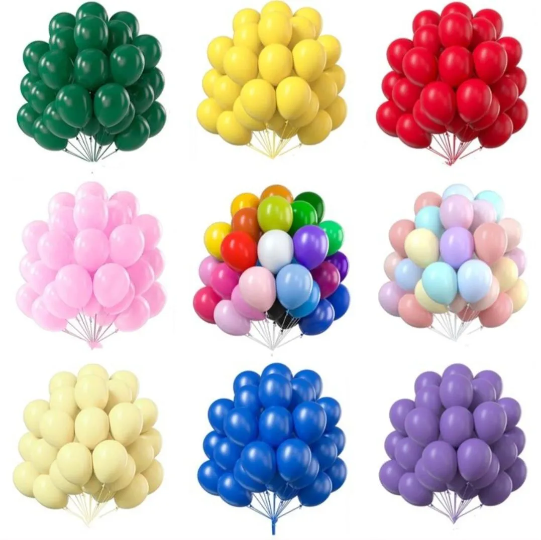 10 pcs, 12-inch Thick Matte Latex Balloons High Quality Balloon zFor Festival Wedding Birthday Party Layout h Decoration Supplies image 2