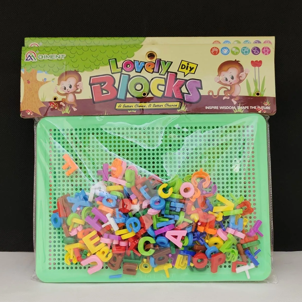 Educational Peg Board For Learning English Aplhabets Pin Board Kids Spelling And Words Learner Board 75+ Alphabatical Pins image 4