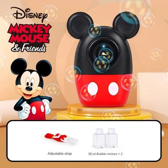 Disney Mickey Minnie Machine Automatic Bubble Machine Soap Bubble Blower Electric Summer Outdoor Soap Blow Bubbles Toys image 5