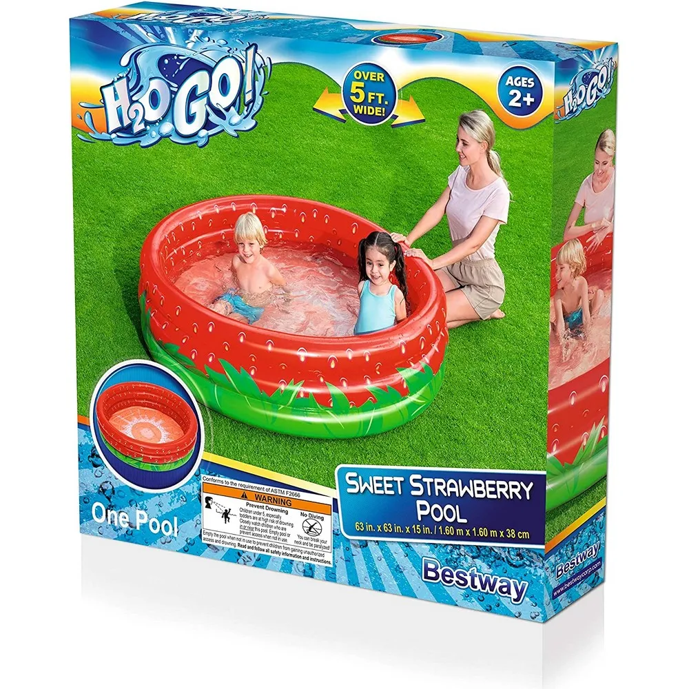 Bestway Pool 63"x15" Sweet Strawberry Baby Pool image 2