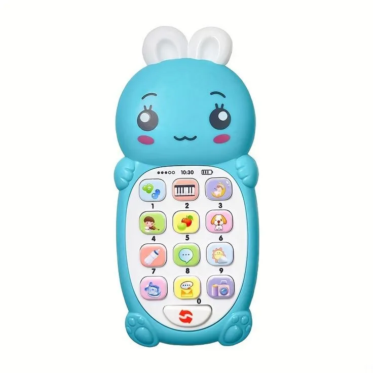 Baby Simulative Rabbit Phone, Children's Music And Lighting Toys, Early Education Puzzle Phone, Piano Music, Lullabies, Word Recognition, Letter Songs, Nursery Rhymes, Number Recognition image 4