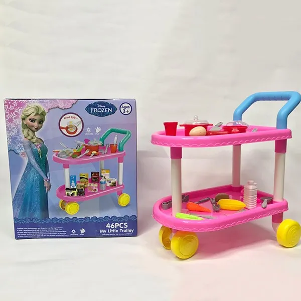 My Little Trolley Tea Cart Set - Perfect for Imaginative Tea Parties Toy For Kids image 3