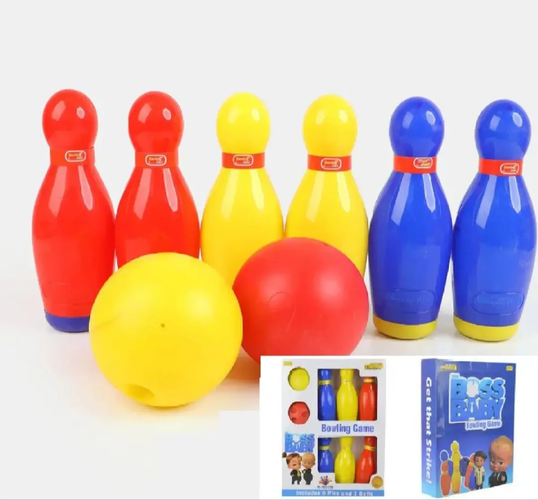 Baby Boss 2 in 1Kids Toy,Indoor Toys Bowling Game Toy Set With Coin Box Yard Games Sport Family Fun Games For Kids image 3