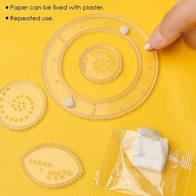 DIY Painting Multi-function Interesting Spirograph Children Drawing Ruler Can Improve Start Work Ability Educational Toys image 2