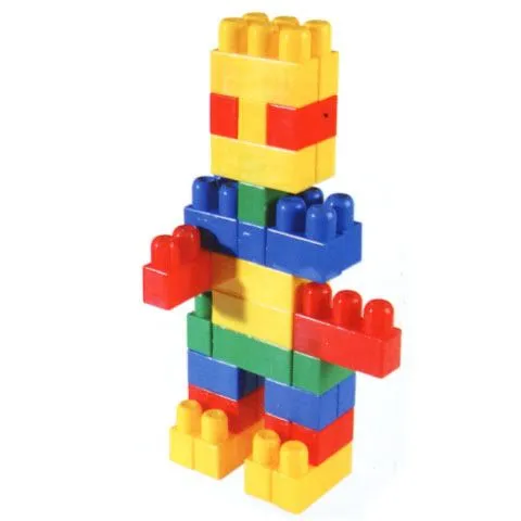 Building Blocks 54 - 95 Pieces large Big jumbo Mega Bricks construction educational Multi color block brick Assemble BPA Free toy set bag safe for kids image 5