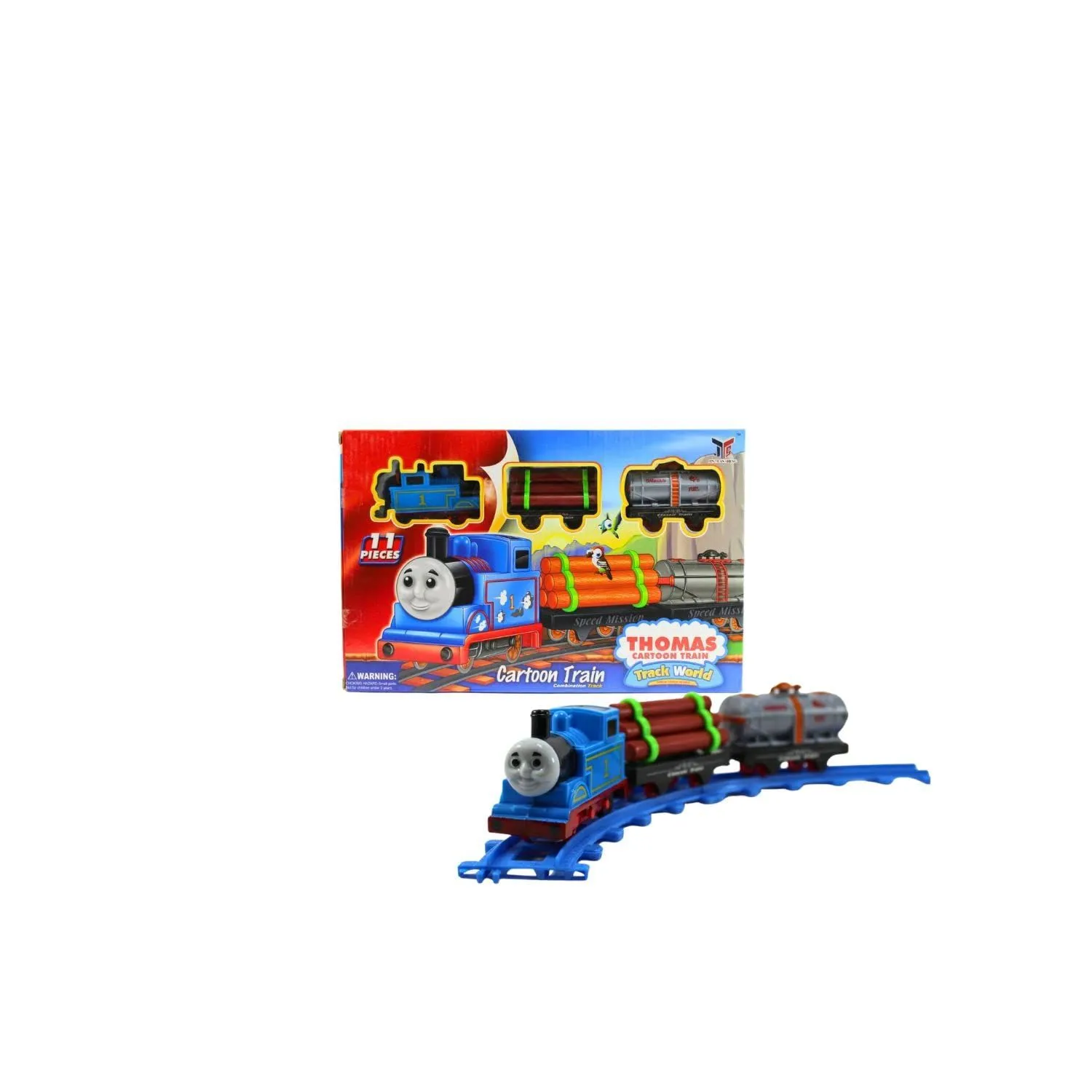 Thomas Cartoon Train - Track world (11 pieces) image 3