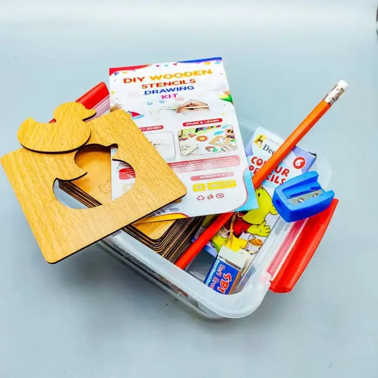 26 Pcs DIY Alphabets Wooden Drawing Aid Set Toys Children Painting Stencil Templates Coloring Board Kids Doodles Educational Puzzle Toy image 6
