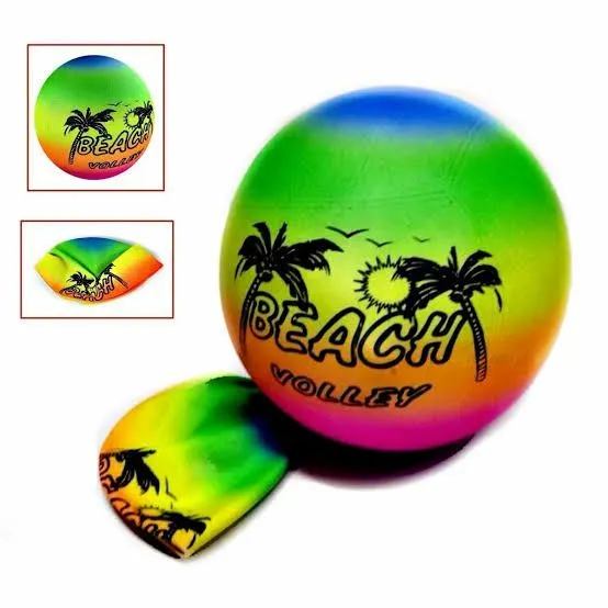 6 Inch Inflatable Rainbow Ball - Colorful Inflatable Beach Balls - Swimming Pool Toys Outdoor Game for Backyard Beach Party Supplies, 6 Inches image 6