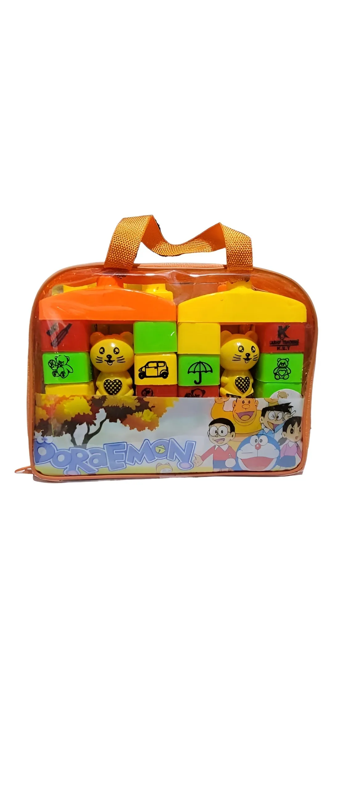 Building Blocks for Kids – 32 Pcs, House Building Blocks Block Game for Kids Multicolor Cartoon Blocks For Leaning Creative And Learning Building Blocks Toy image 4