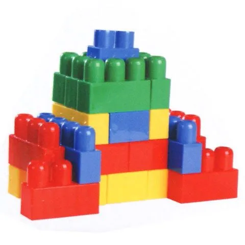 Building Blocks 54 - 95 Pieces large Big jumbo Mega Bricks construction educational Multi color block brick Assemble BPA Free toy set bag safe for kids image 8