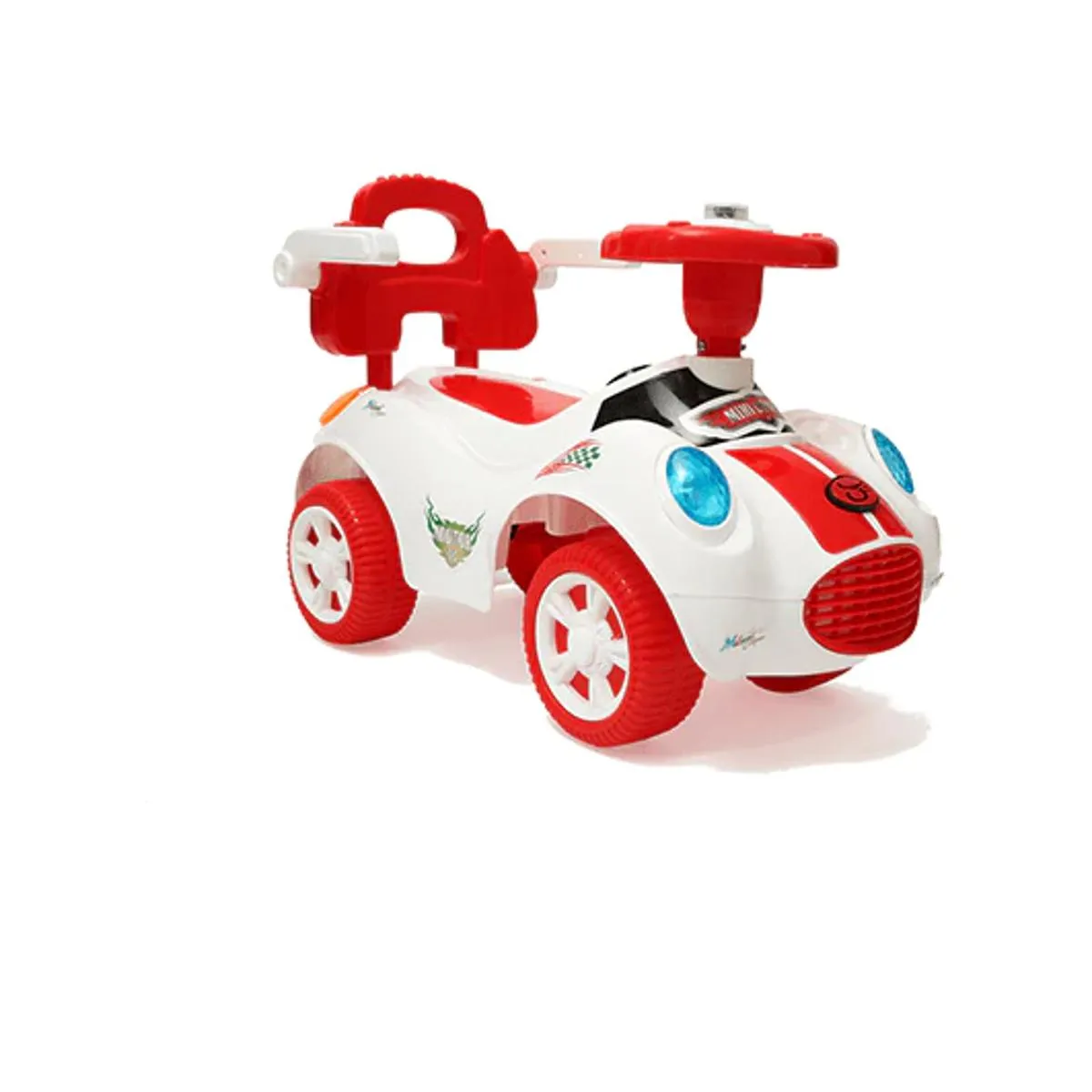 Kids Push Car, Fun Play For Toddlers Comes With Flashing Light & Melody Music, Ride On Car with 4 Wheels For Outdoor Or Indoor Ride, Best Gift For Baby Boy Or Girl