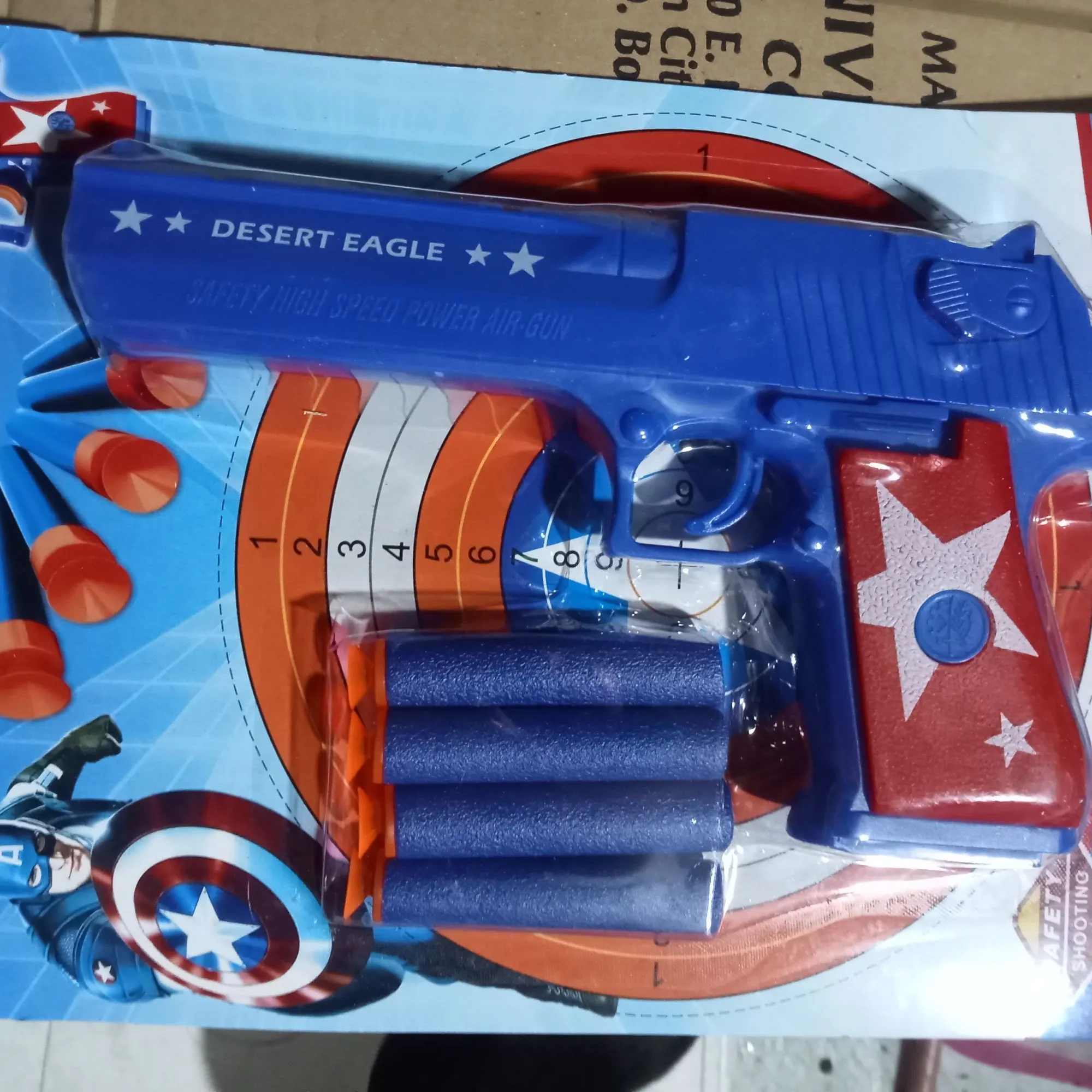 Captain America Soft Bullets Toy Gunn Foam Darts Shooting Toy Small size image 3