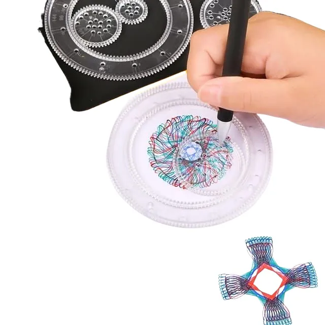 DIY Painting Multi-function Interesting Spirograph Children Drawing Ruler Can Improve Start Work Ability Educational Toys