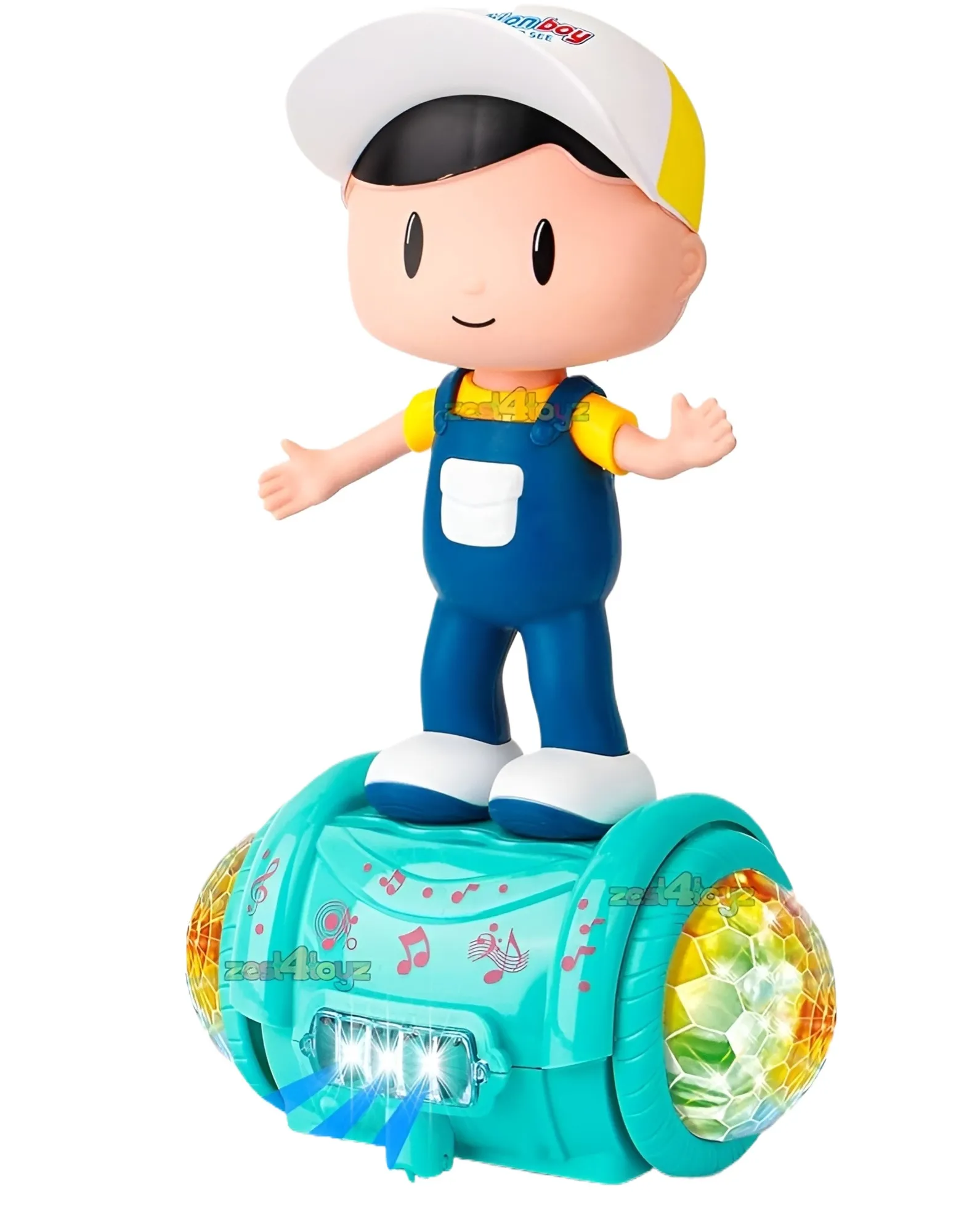 Zest 4 Toyz Musical Toy for Kids 360 Degree Rotating Dancing Boy Doll Toy with 5d Light & Sound Bump & Go Action Toy for 1 Year Old Kids Boys Girls( image 1