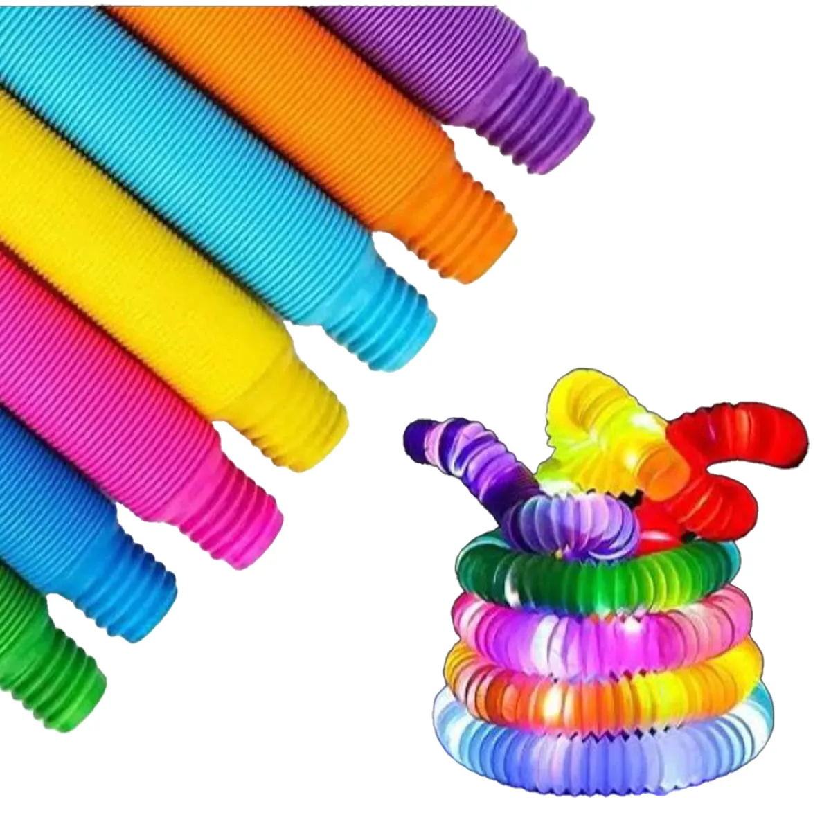 Silicone Sensory Toys, Fidget Toy Handheld Mini Fidget Toy Stress Relief Toy, Keychain Toy Stress Relief Hand Toys for Kids and Adults Anxiety Autism image 1