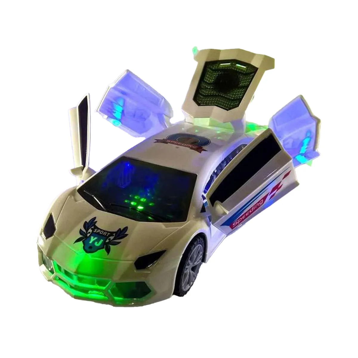 New 3D Fashion Lighting Pullback Play Vehicle Toy Car 26cm - Unisex for Ages 3+ image 2