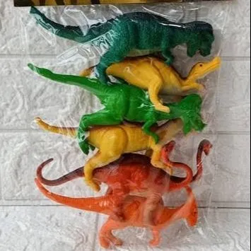 Pack OF 6 - Dinosaur World Jurassic Park Wild Animal Toys For Kids - Jungle Zoo Toy Set For Kids Boys and Girls - 7cm / 6.8 Inch image 1