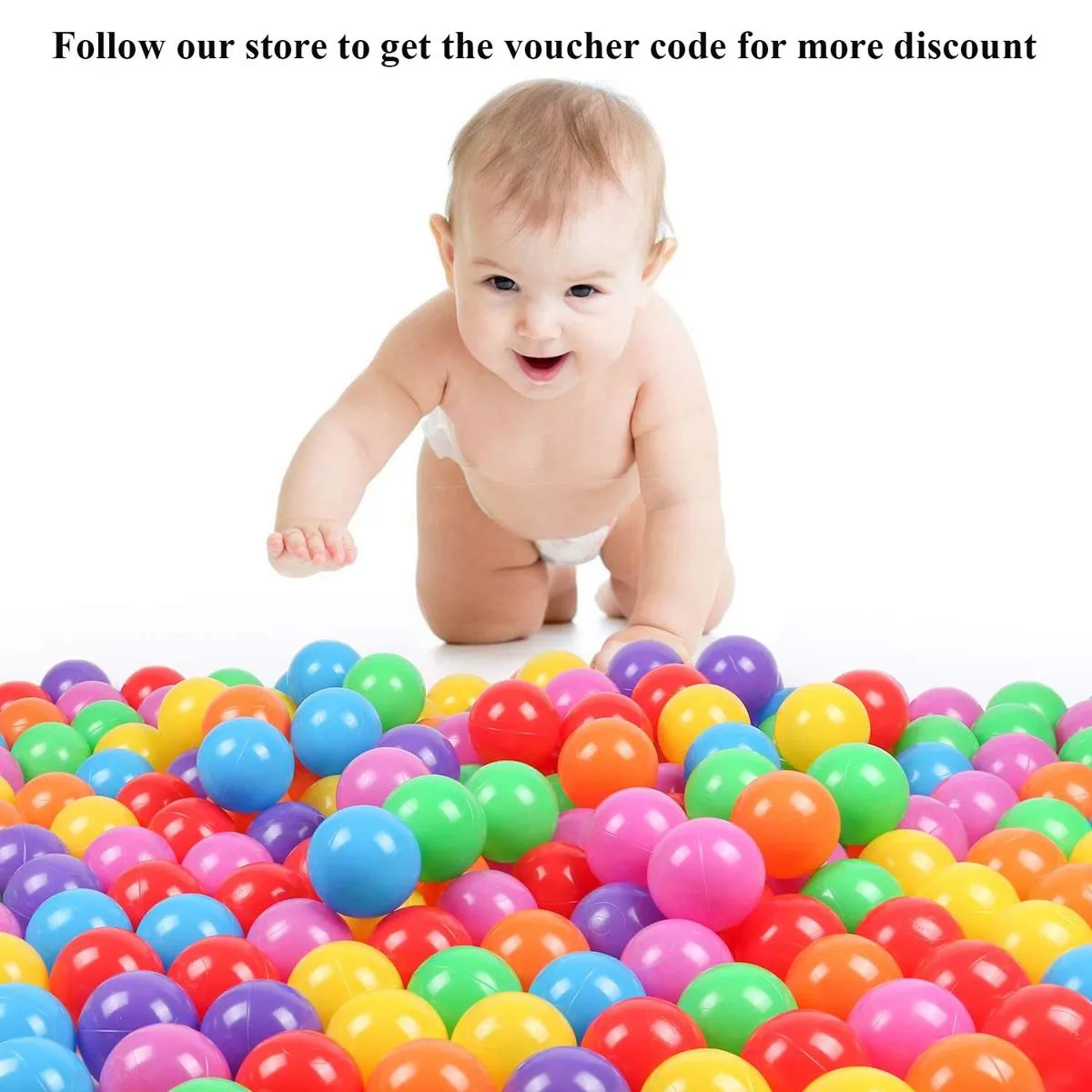 Soft Plastic Balls for Tent and Pool - 12 pcs Set image 2