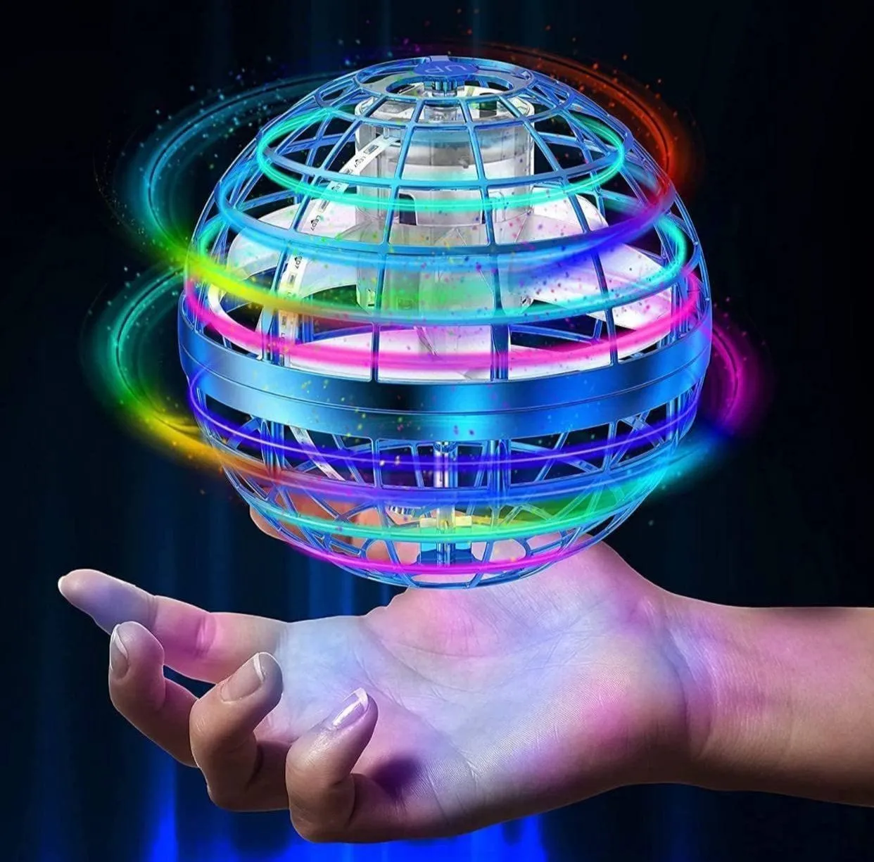 Flying Orb Ball Toys Cosmic Globe Boomerang Hover Ball Galactic Fidget Spinner Hand Drone Orbit Magic Cool Stuff Birthday for Boys Girls Teens 6-10+ Year Old Outdoor image 1