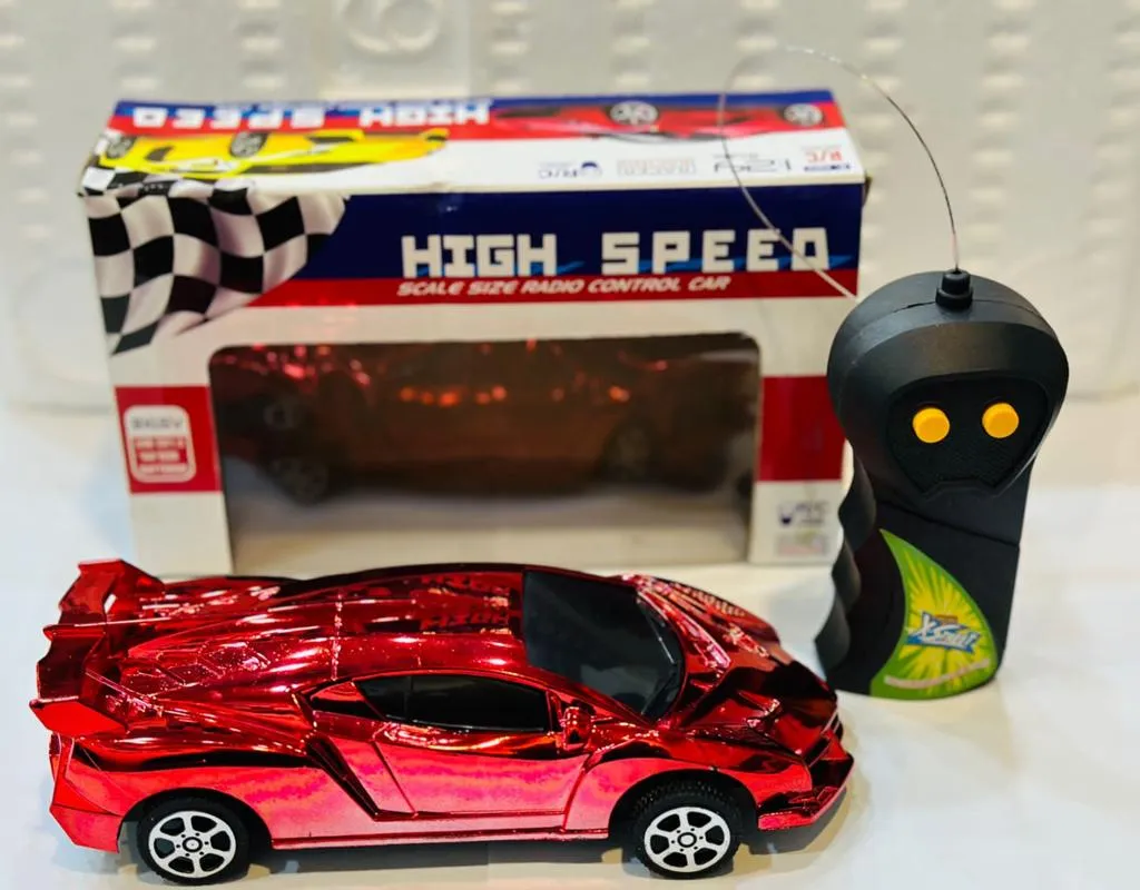 High Speed Scale Size Radio Control Car 2 Channel Metalic Color Speed Racing Car 6 INCH SIZE image 5