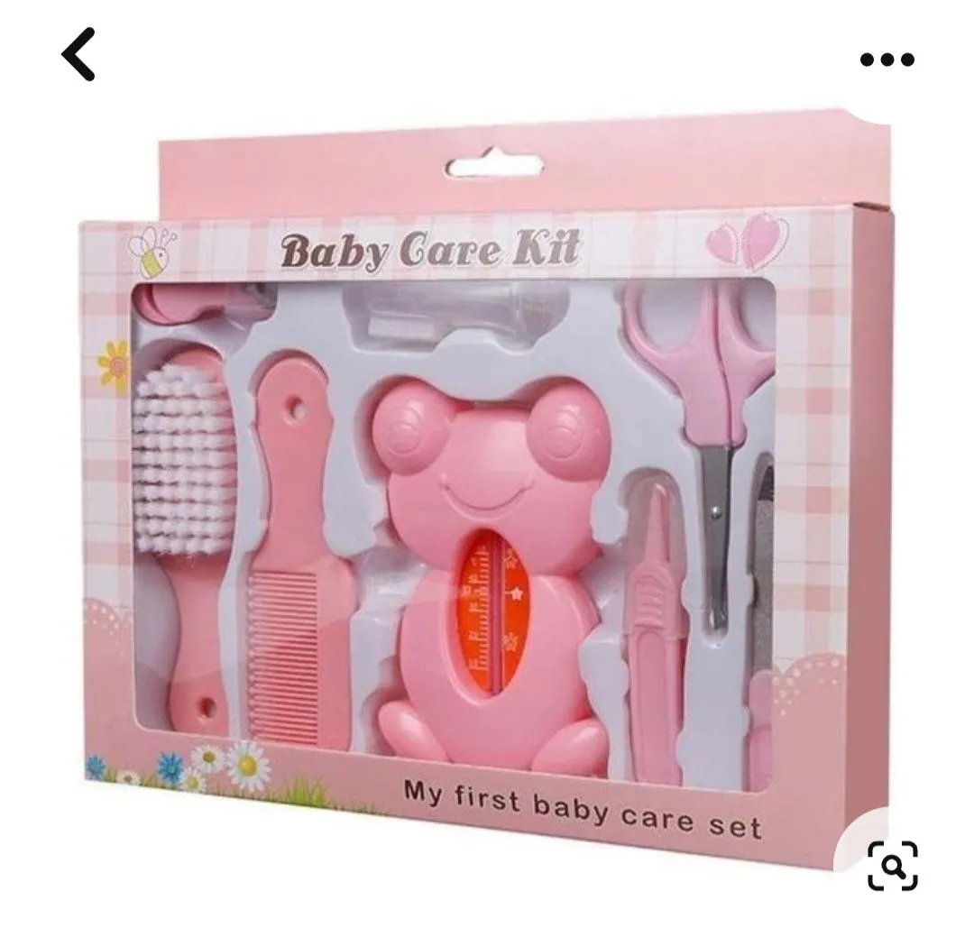 8pcs/set Baby Care Kit, Baby Safe Nail Clipper, Baby Bath Water Temperature Meter, Soft Hair Comb Brush image 5