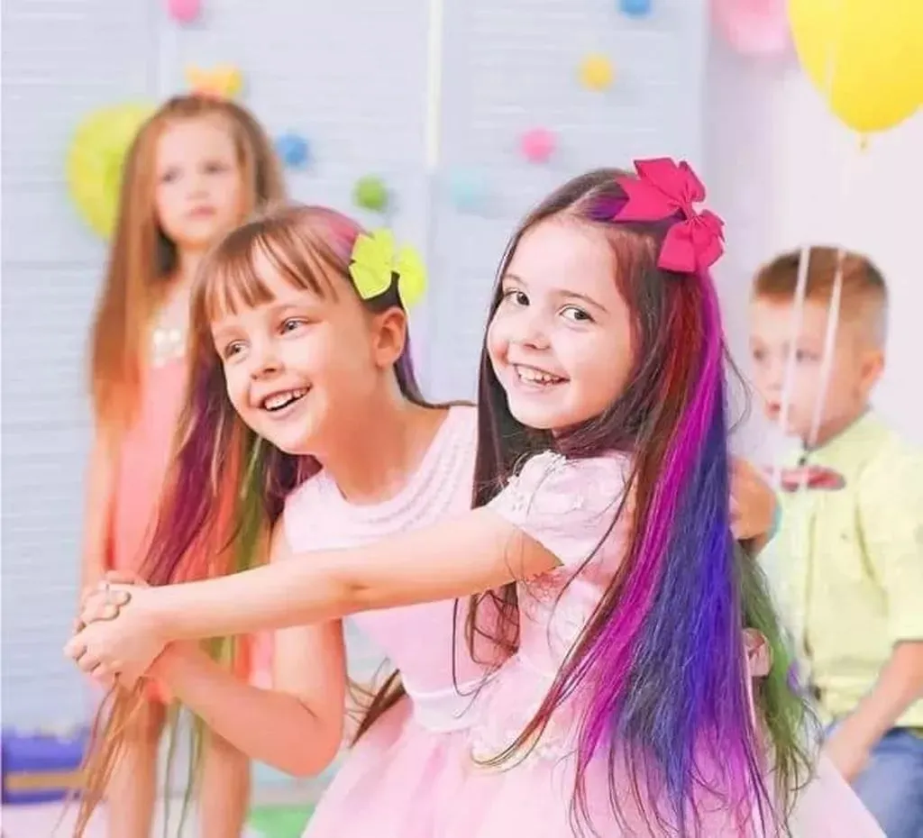 Hair Chalk Comb, 5Colors Temporary Hair Dye Marker Gifts for Adults 8 9 10 11 12 years old Girls Kids for Halloween Christmas Birthday Party, Cosplay image 4