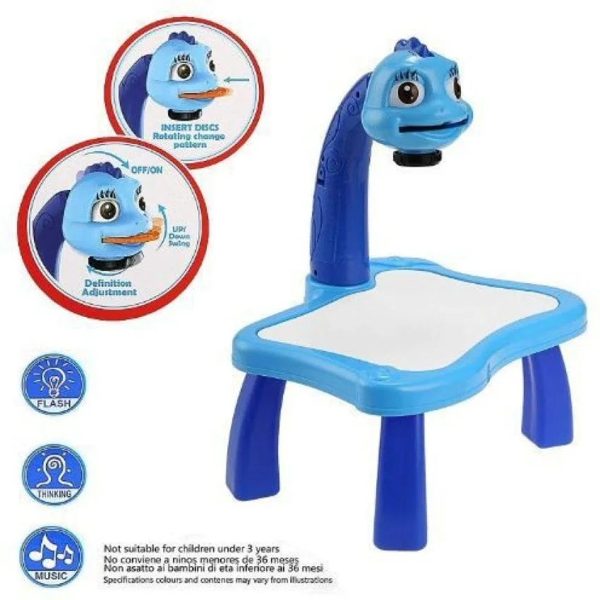 3 In 1 Kids Painting Drawing Activity Kit Projector Table - 21 Pattern image 3